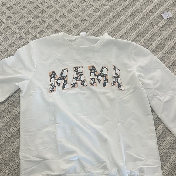 White 'MAMA' Graphic Sweatshirt - Picture 4 of 5